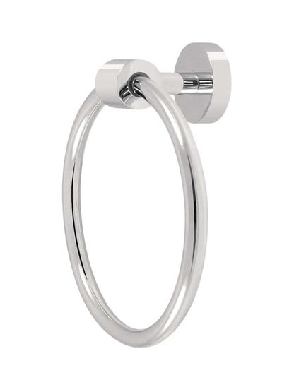 Sobe Towel Ring in Polished Nickel.